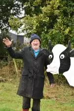 Tommy Cunningham & Daisy the Cow.JPG